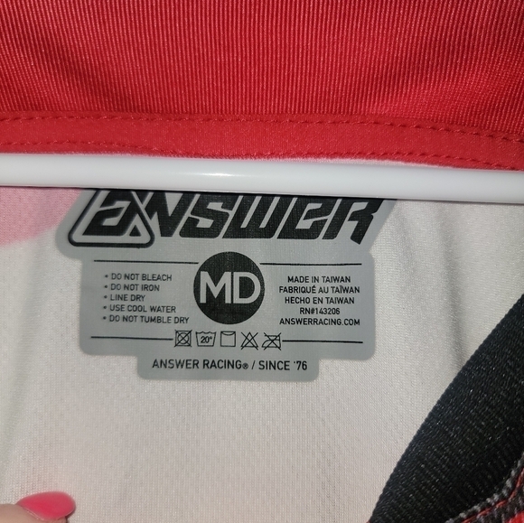 Mens Answer Motocross Racing Shirt - Picture 2 of 5